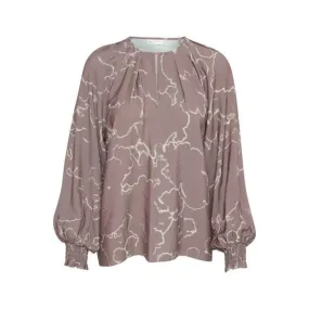 InWear Womens Cait Blouse Sandy Grey Artistic Sky