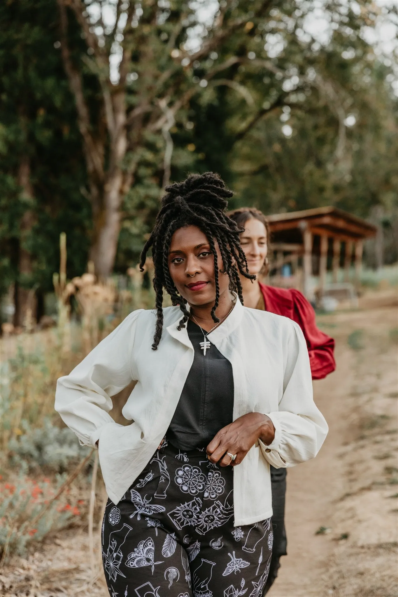 Jane Jacket in Textured White