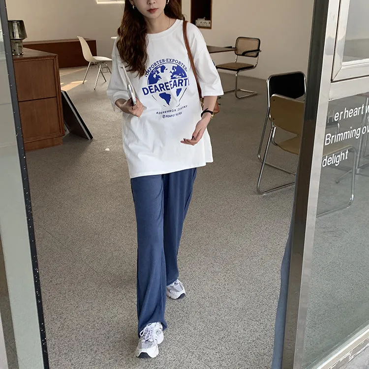 [Korean Style] Comfy Comfy Drawstring Wide Leg Cotton Pants