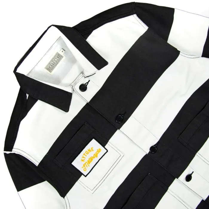 Kytone ~  Prisoner Jacket - Black/White