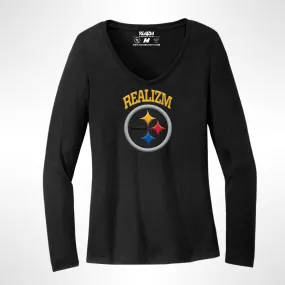 Ladies Long Sleeved V-neck (Pittsburgh)