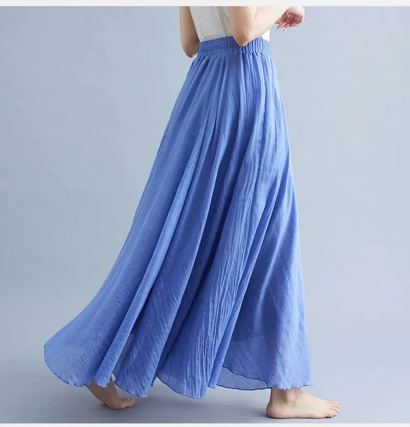 Linen Cotton Maxi Skirts New Colours