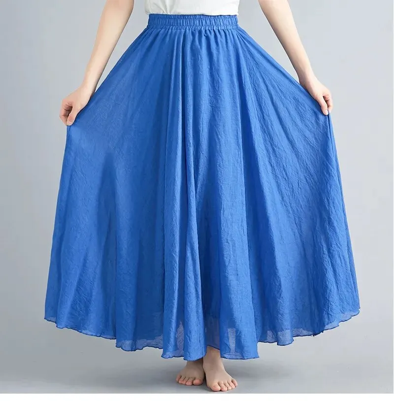 Linen Cotton Maxi Skirts New Colours