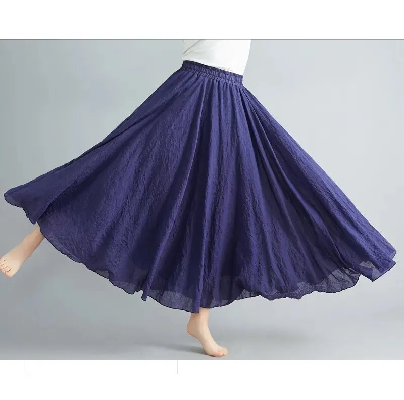 Linen Cotton Maxi Skirts New Colours