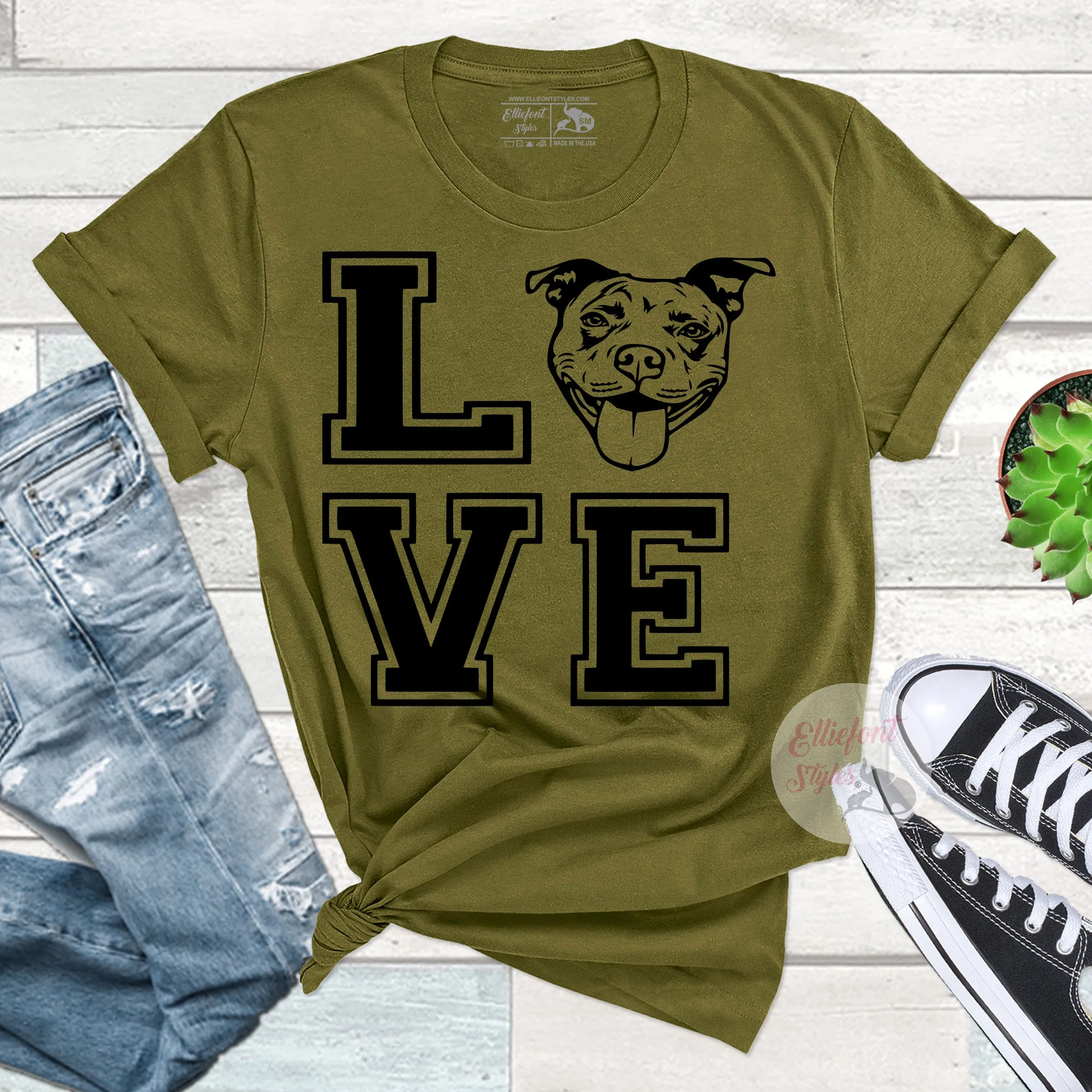 Love Pitbull Shirt