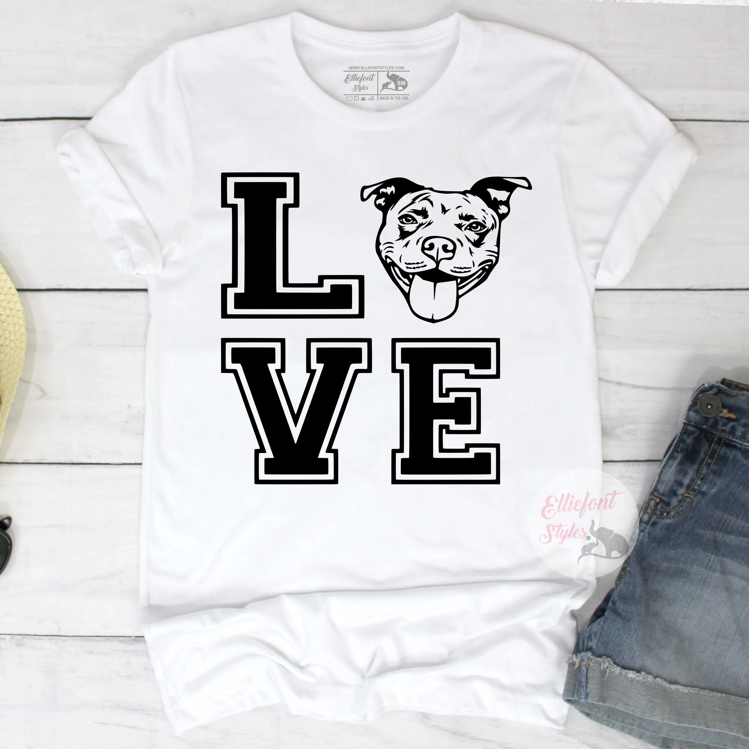 Love Pitbull Shirt