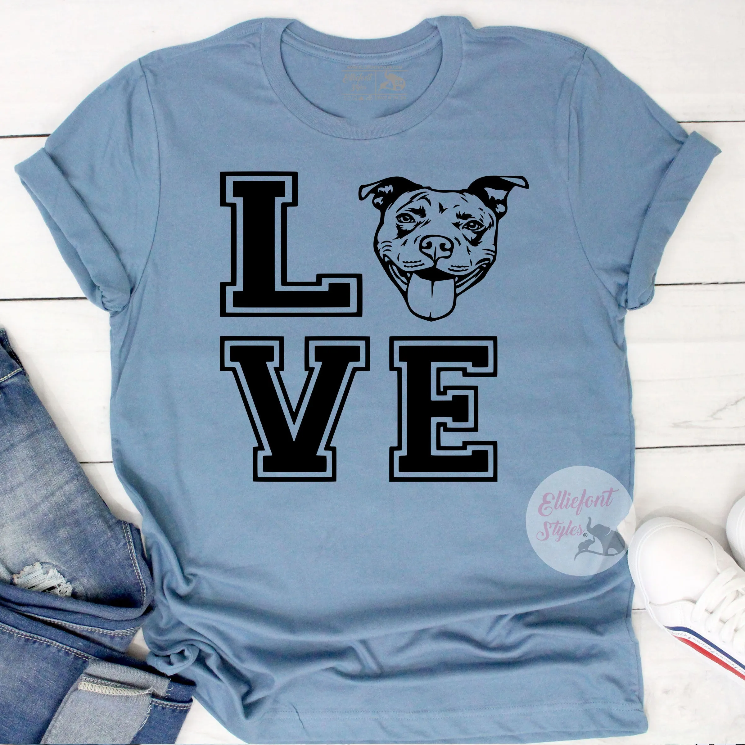 Love Pitbull Shirt