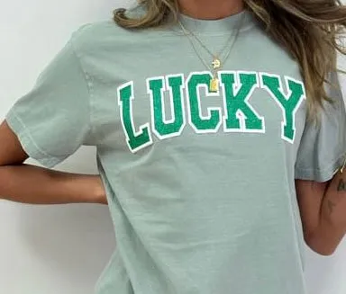 Lucky Puff Letter Tee