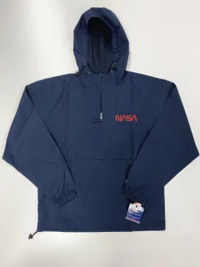 NASA Embroidered Navy Champion Packable Jacket