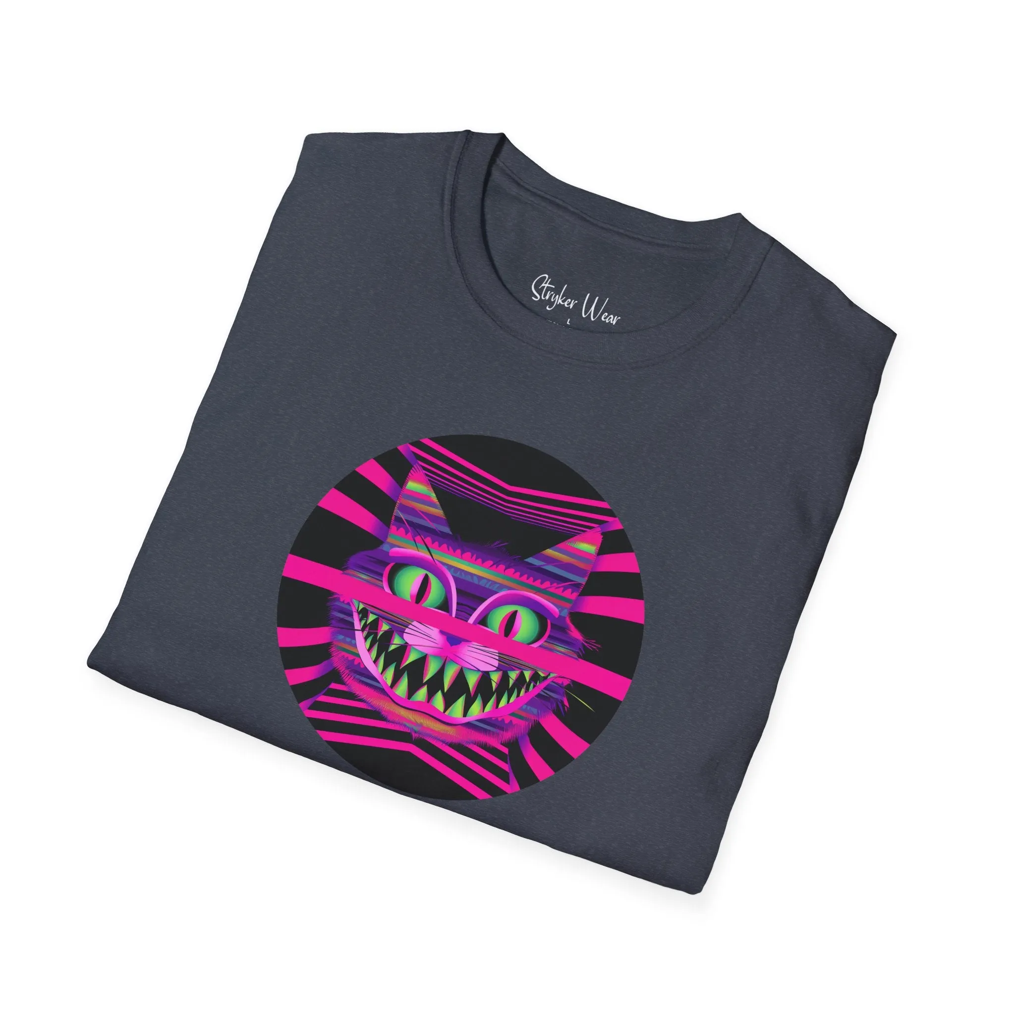 Neon Funky Cat Pop Art | Unisex Softstyle T-Shirt