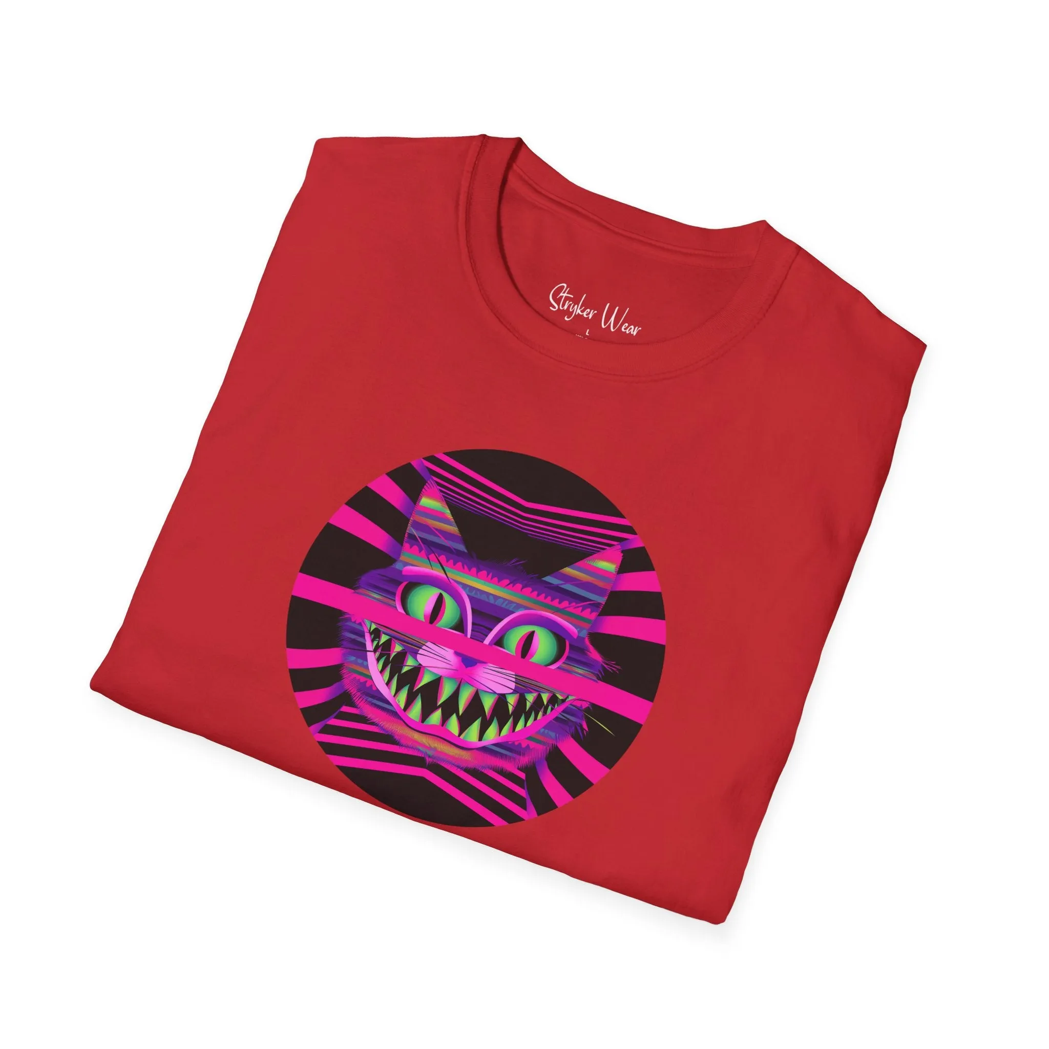 Neon Funky Cat Pop Art | Unisex Softstyle T-Shirt