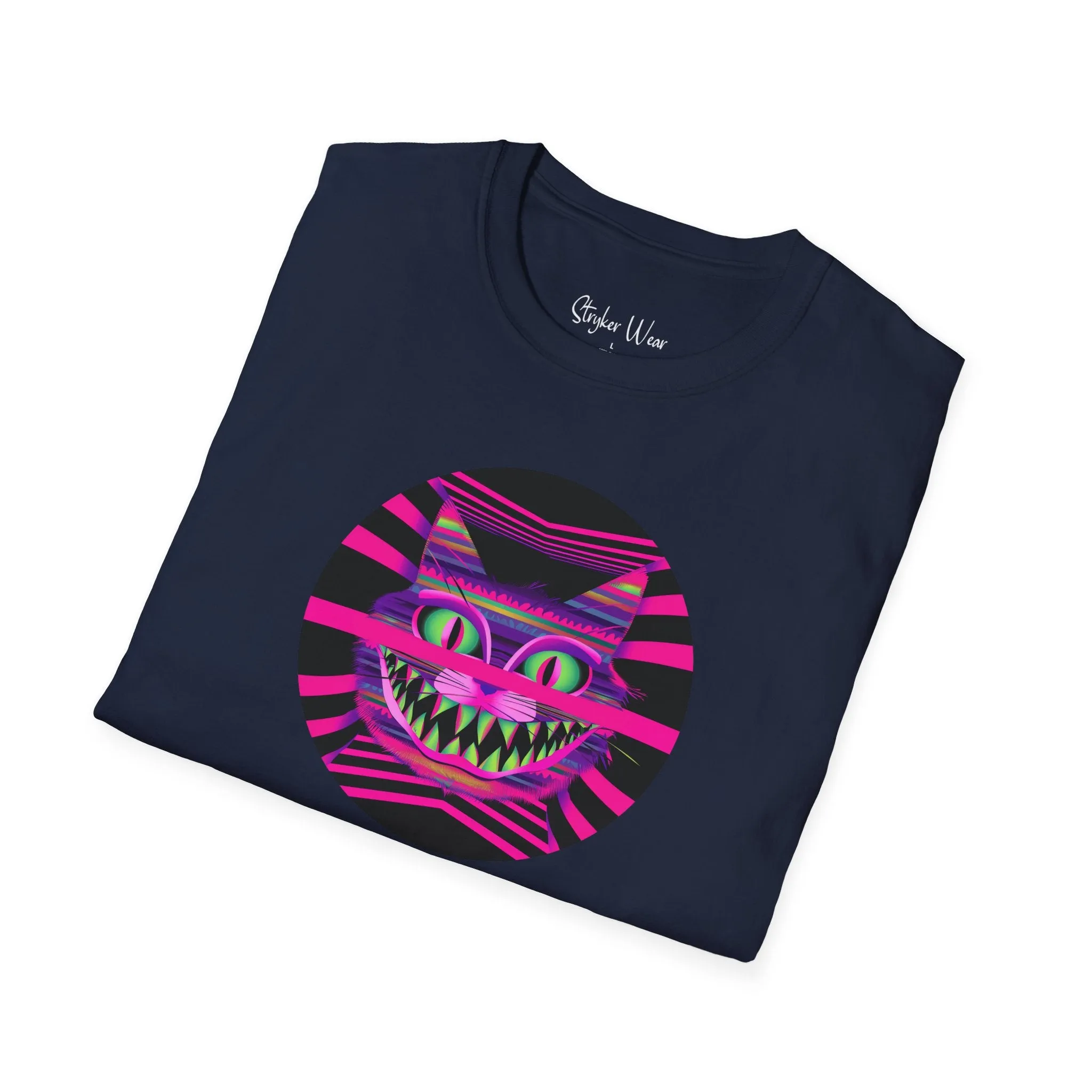 Neon Funky Cat Pop Art | Unisex Softstyle T-Shirt