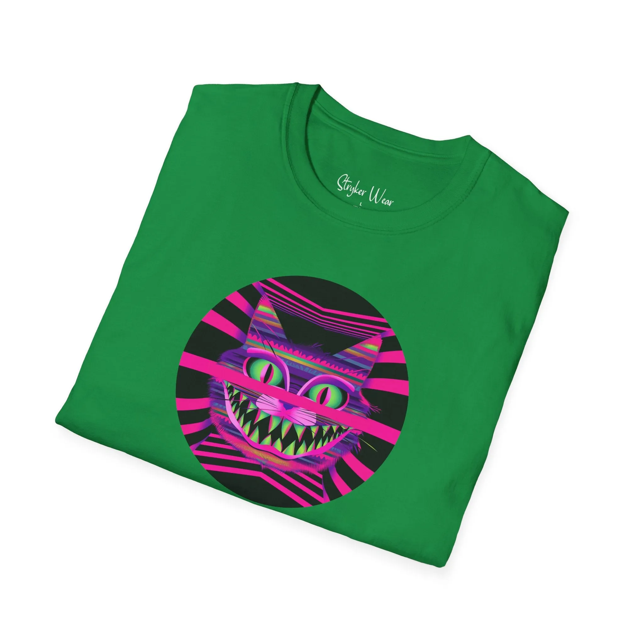 Neon Funky Cat Pop Art | Unisex Softstyle T-Shirt