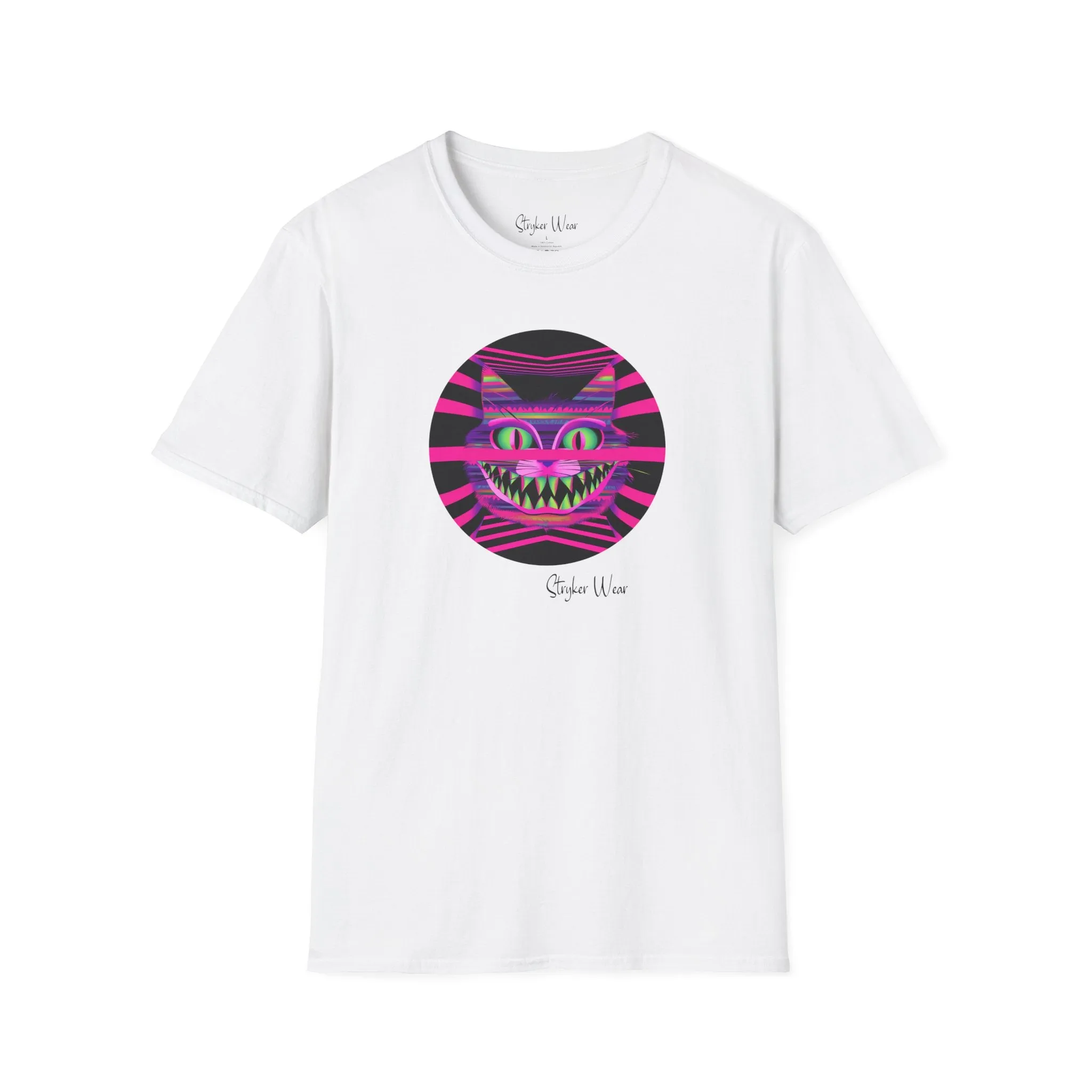 Neon Funky Cat Pop Art | Unisex Softstyle T-Shirt