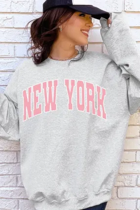 New York State Oversized Graphic Sweatshirts