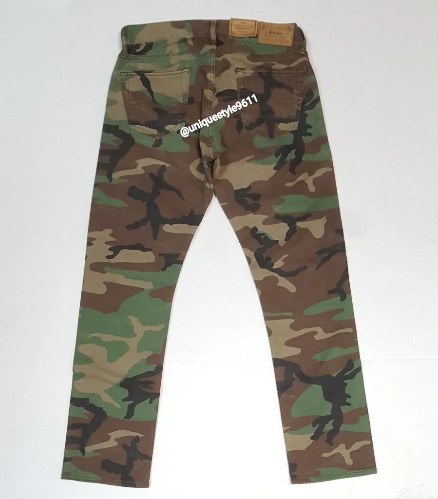 Nwt Polo Big & Tall Camo Hampton Relaxed-Straight Jeans