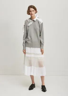 Organza Pleated Skirt