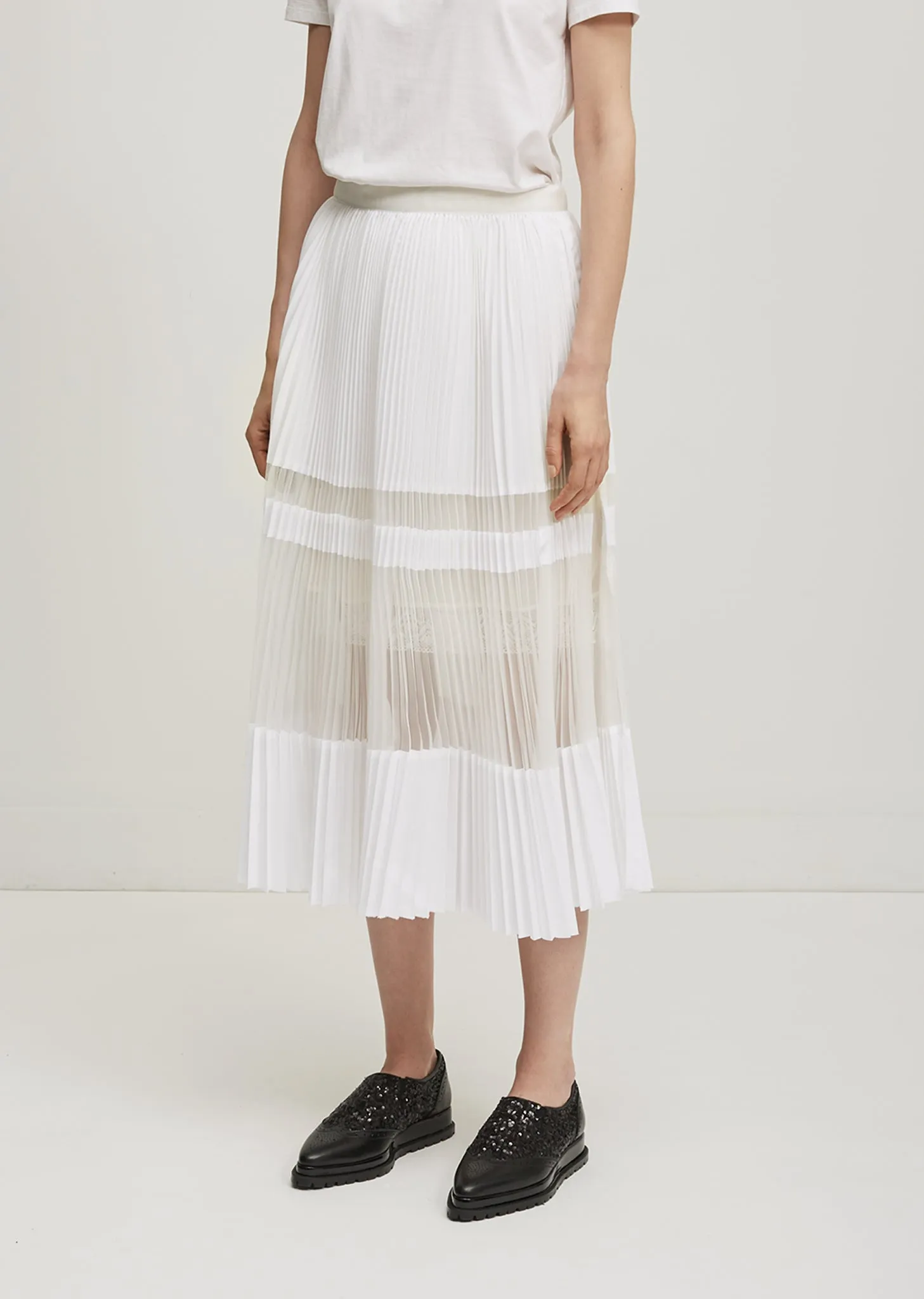 Organza Pleated Skirt