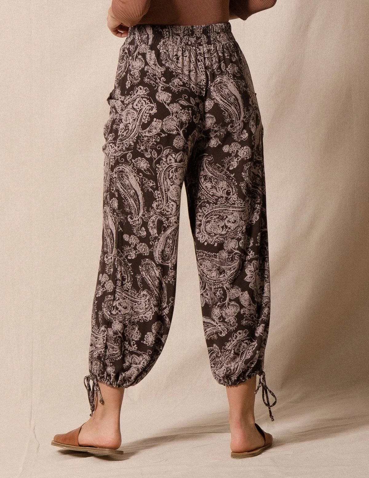 Paisley Jogger Pants - Small Only