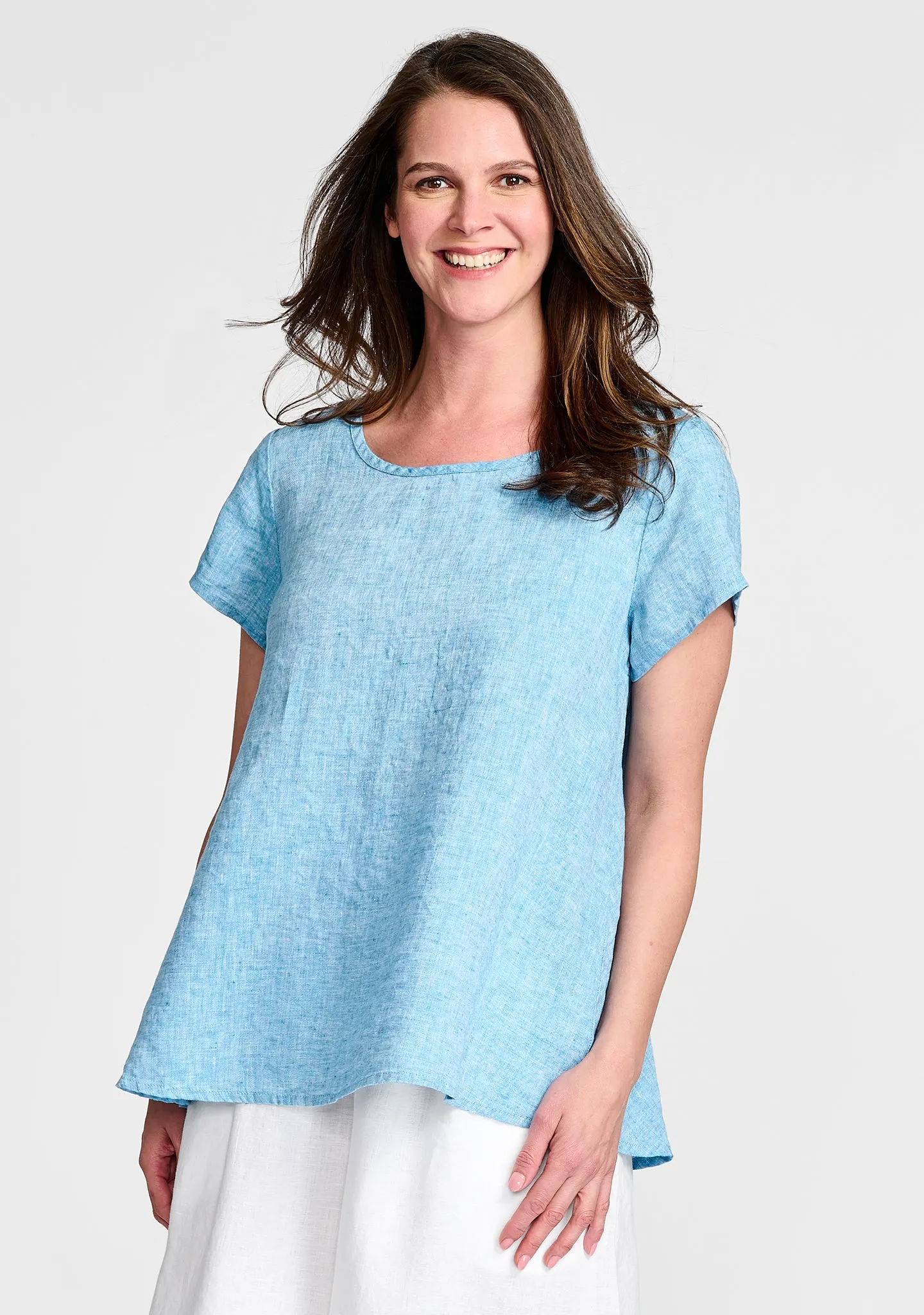 Playful Tee - Linen T Shirt - FINAL SALE