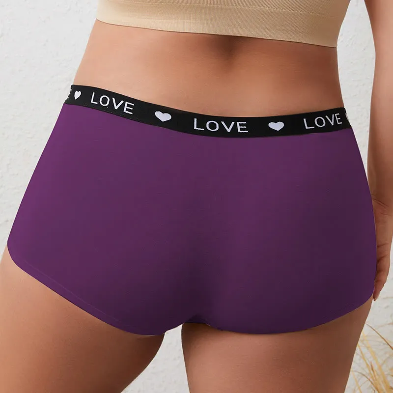 Plus Size Love Boyshort(2 Packs)