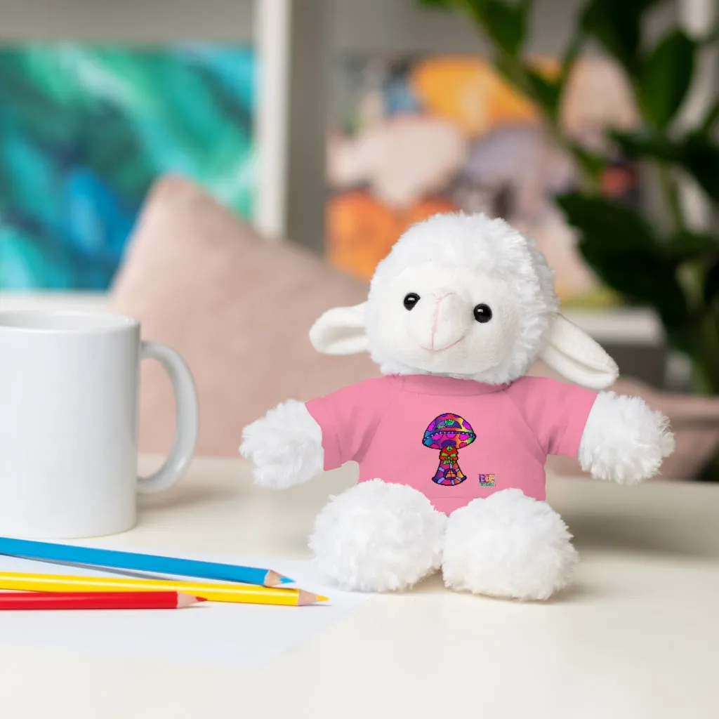 Rainbow Skull Shroom Stuffed Animals with Tee