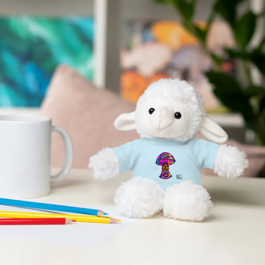 Rainbow Skull Shroom Stuffed Animals with Tee