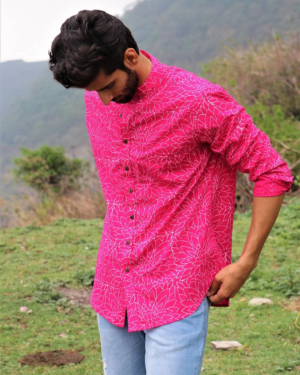 Rani Floral Block Printed Cotton Shirt