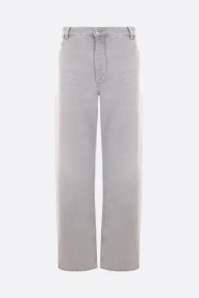 Relaxed-Fit Pattern-Free Denim Jeans