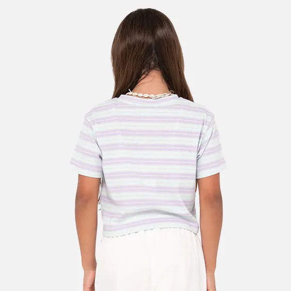 Rusty Girls Camila Stripe Tee - Vibrant Turquoise