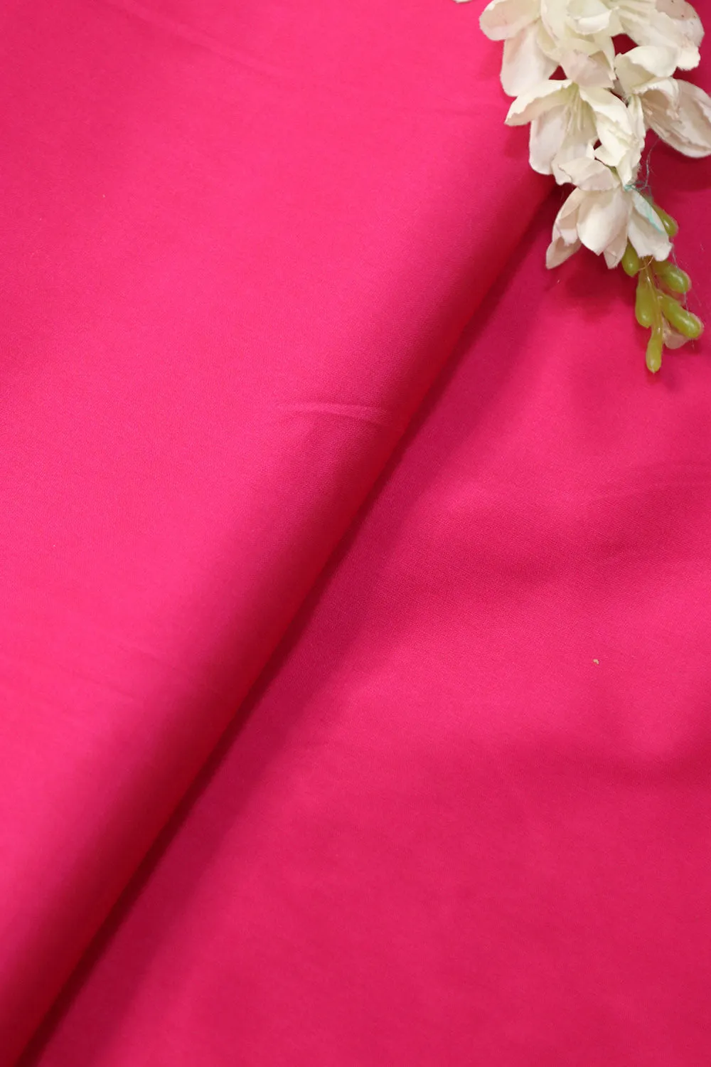 Soft Pink Plain Silk Fabric ( 1 Mtr )