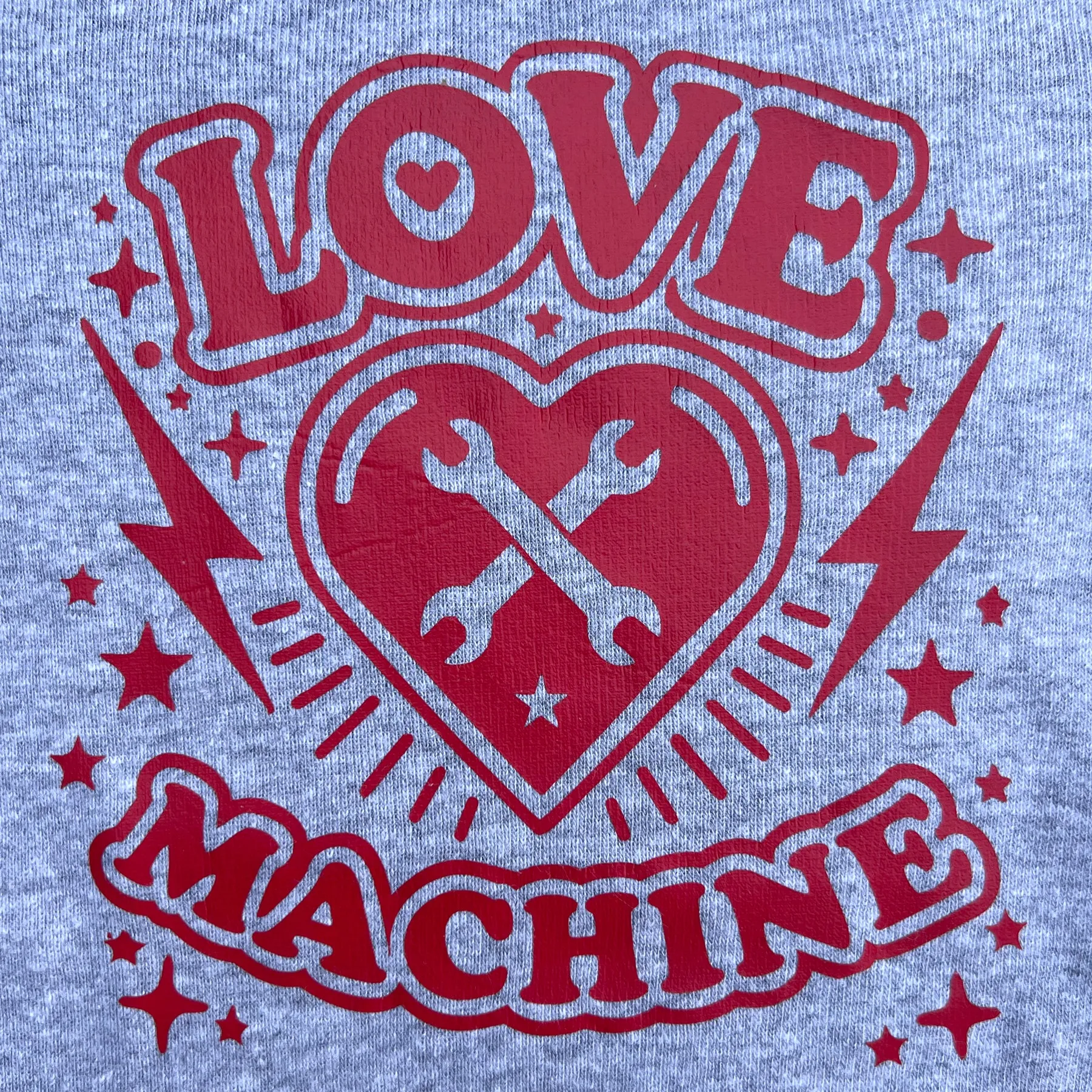 Sol Baby Love Machine Gray Short Sleeve Tee