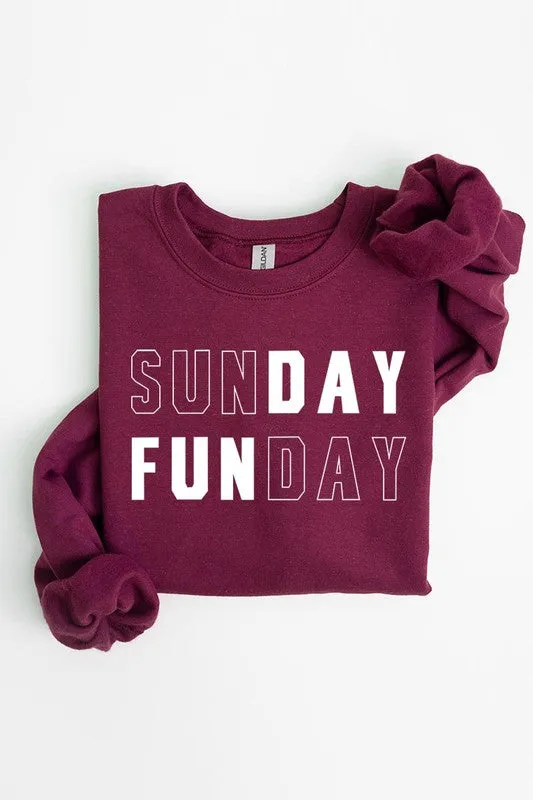 Sunday Funday Graphic Fleece Sweatshirts