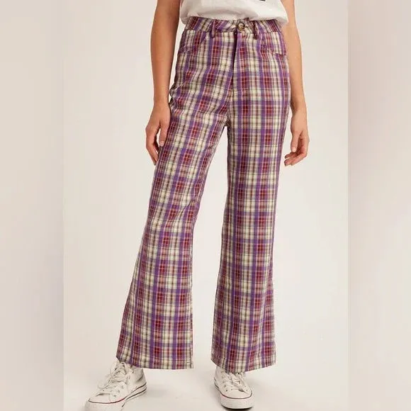 Tai Lavender Plaid Pants