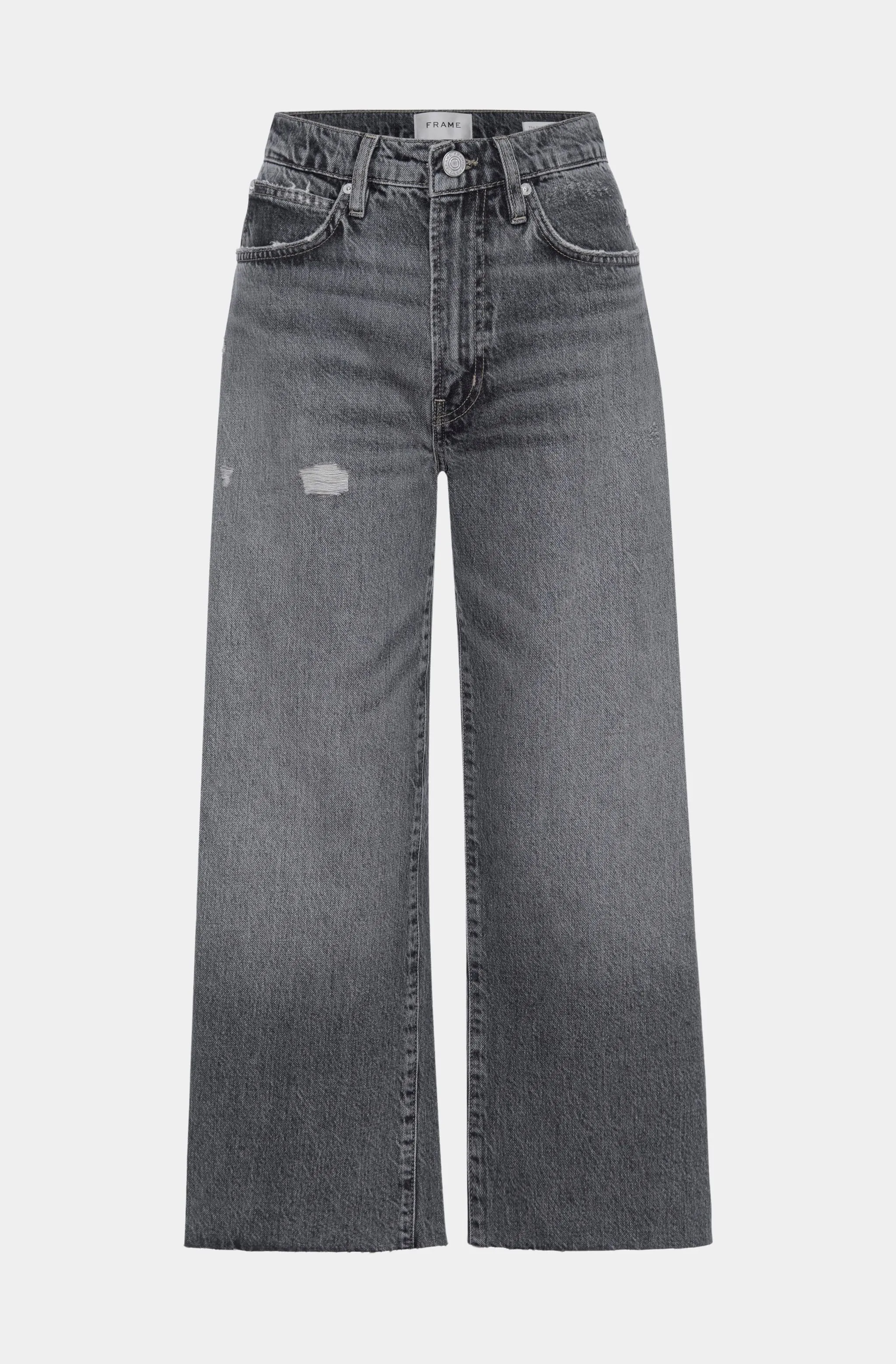 The Relaxed Straight Raw Fray Jeans