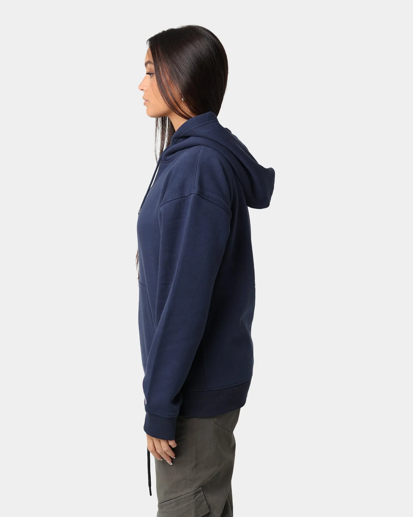 Tommy Jeans Women's Relaxed Timeless Signature Logo Hoodie Twilight Navy