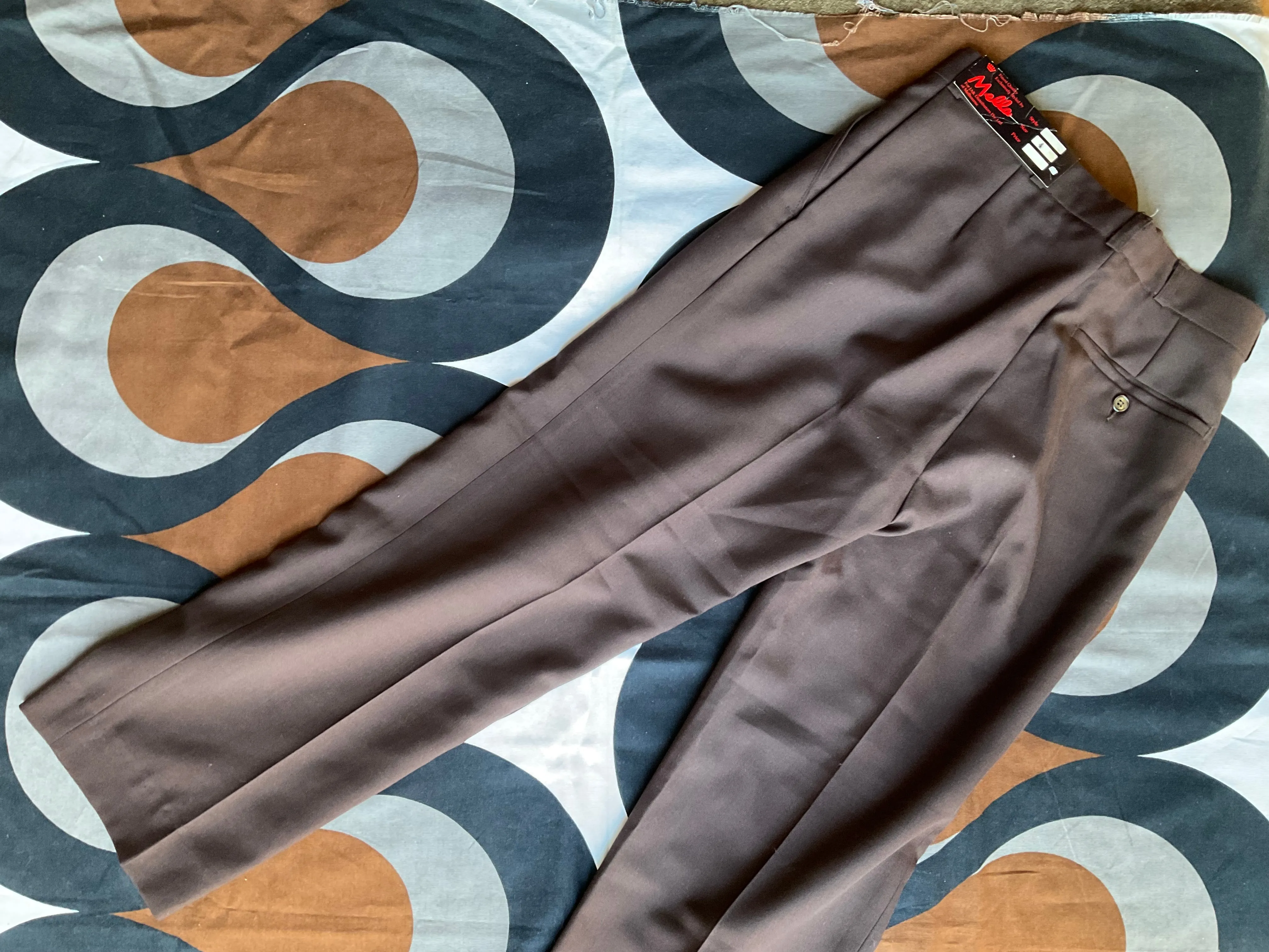 Vintage 1980s double pleated trousers, 28”