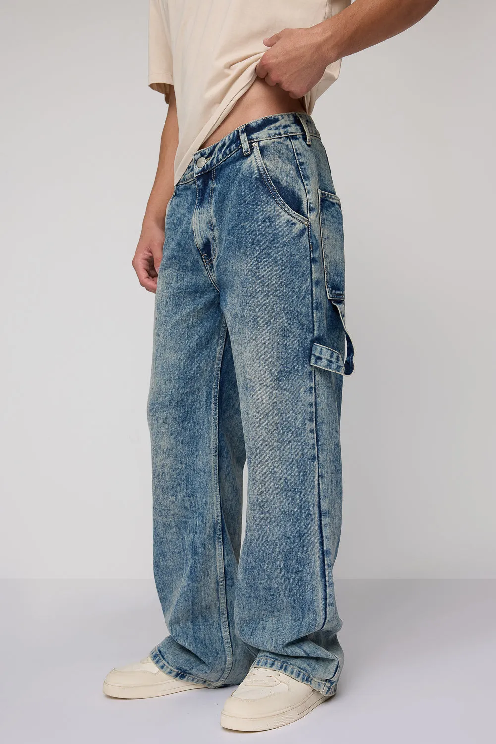 Washed Out Relaxed Men's Jeans