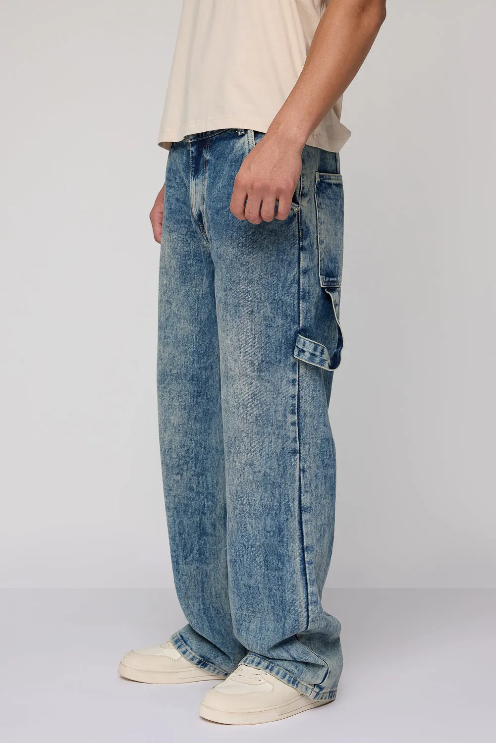 Washed Out Relaxed Men's Jeans