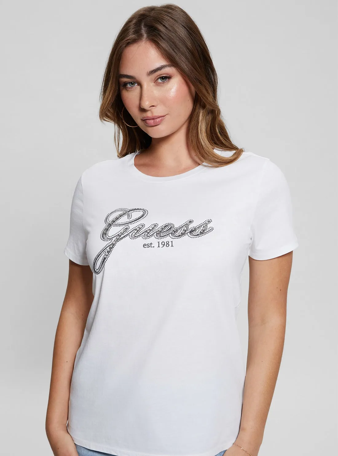 White Glam Logo T-Shirt