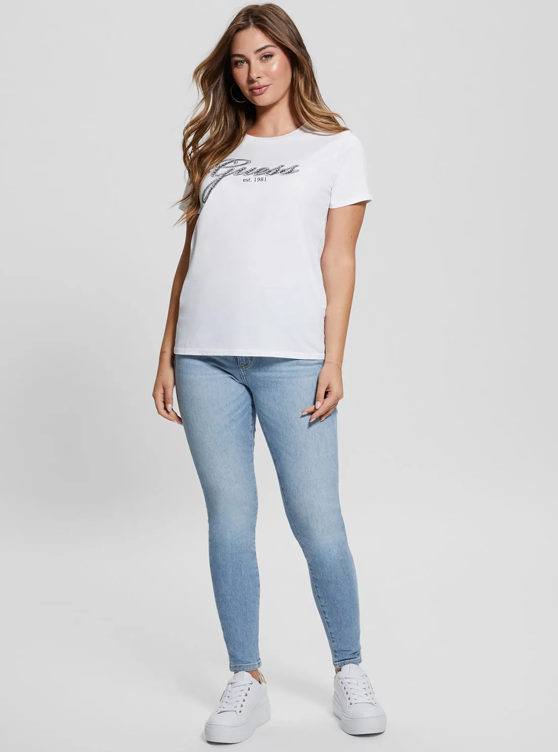 White Glam Logo T-Shirt