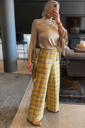 Yellow Tartan Slacks